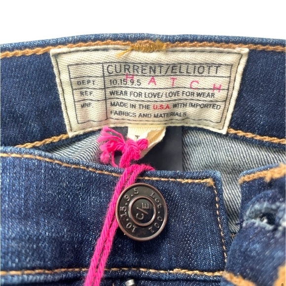 Current Elliott Hatch Dark Nearly Skinny Maternity Stretch Jeans New NWT SZ 26 - Picture 10 of 15